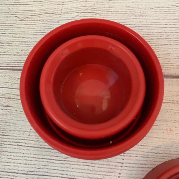 CandyRific Red Collapsible Reusable Silicone Mug 12oz - Picture 11 of 11